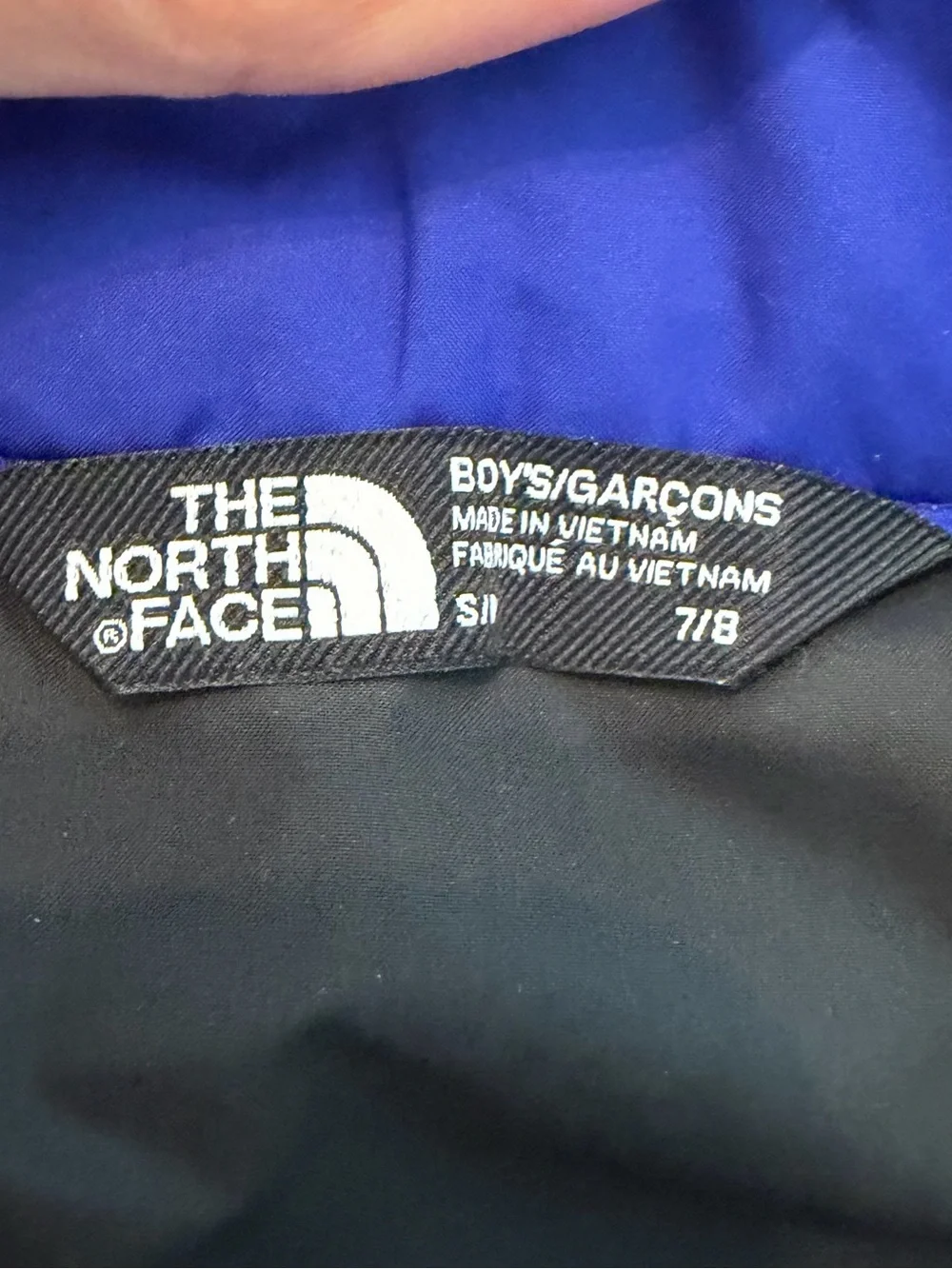 North Face Jacket/Coat Boy’s 7/8 Black & Blue
